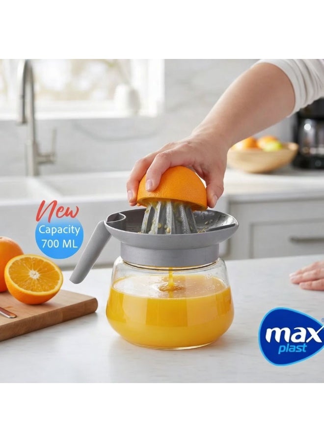 ماكس بلاست عصارة ڤيتا مزودة بأبريق شفاف بسعة 700 مللي مع علامات قياس لسهولة متابعة كمية العصير - Image 3